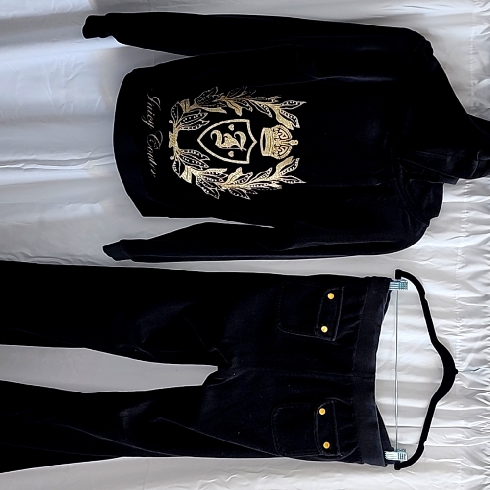 Juicy Couture embroidered velvet track suit